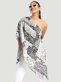 Bene Kleed - Women White Kaftan Multipurpose Top