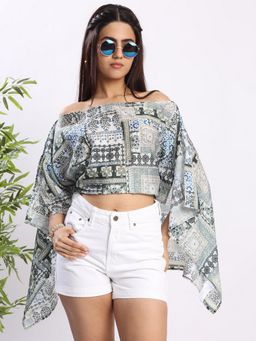 Bene Kleed - Off White Women Kaftan Multipurpose Top