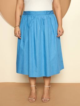 Latigo Bay - Ophelia Light Blue Cotton Blend Skirt