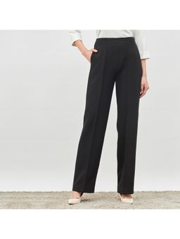 Latigo Bay - Women Black Formal Polyester Straight Fit Pant