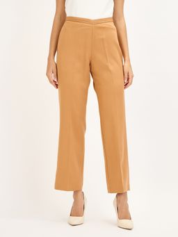 Latigo Bay - Women Brown Formal Polyester Straight Fit Pant