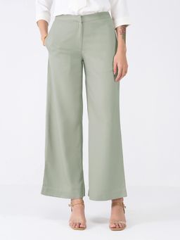 Latigo Bay - Women Grey Formal Polyester Straight Fit Pant