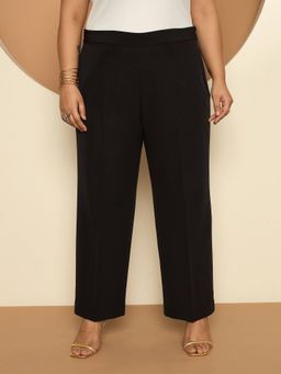 Latigo Bay - Women Black Formal Polyester Straight Fit Pant