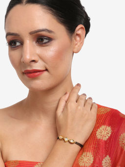 Ruby Raang Studio - Dusk Dew Kundan Bracelet Mangalsutra