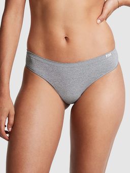 Victoria's Secret - PINK Seamless Thong Panty - Grey (2XL)