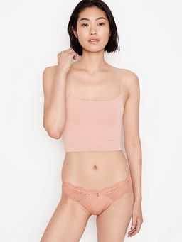 Victoria's Secret - Dream Angels Lace Thong Panty - Beige (XL)