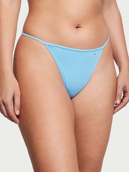 Victoria's Secret - Stretch Cotton V-String Panty - Blue