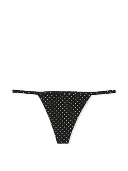 Victoria's Secret - Stretch Cotton V-String Panty - Black