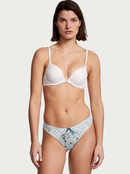 Victoria's Secret - Body by Victoria Smooth and Lace Thong Panty - Blue