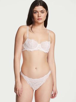 Victoria's Secret - Dream Angels Lace Thong Panty - White