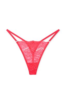 Victoria's Secret - Dream Angels Lace V-String Panty - Pink