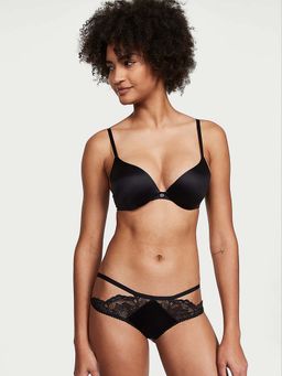 Victoria's Secret - Very Sexy Strappy Lace Cheeky Panty - Black (M)