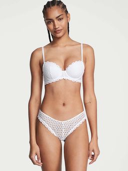 Victoria's Secret - Dream Angels Eyelet Lace Brazilian Panty - White