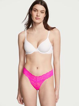 Victoria's Secret - The Lacie Posey Lace Thong Panty - Pink