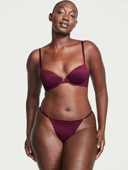 Victoria's Secret - Love Cloud Adjustable String Thong Panty - Wine (S)