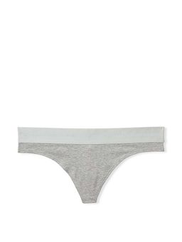 Victoria's Secret - PINK Logo Thong Panty - Grey (2XL)