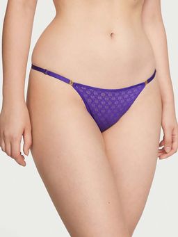 Victoria's Secret - Very Sexy Icon by Lace Adjustable String Thong Panty - Purple