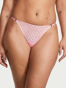 Victoria's Secret - Very Sexy Icon by Lace Adjustable String Thong Panty - Pink