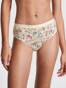 Victoria's Secret - PINK Wear Everywhere Lace Cheekster Panty - Beige (XS)