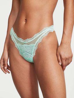 Victoria's Secret - Dream Angels Lace and Mesh Brazilian Panty - Blue