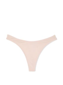 Victoria's Secret - Stretch Cotton Scoop High-Leg Thong Panty - Beige