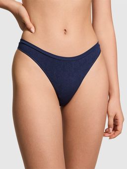 Victoria's Secret - PINK Seamless High-Leg Thong Panty - Navy Blue