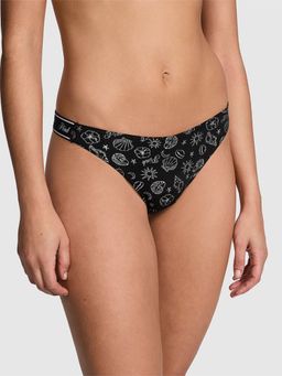 Victoria's Secret - PINK Logo Cotton High-Leg Thong Panty - Multi-Color