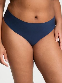 Victoria's Secret - No-Show Lace-Back Thong Panty - Blue