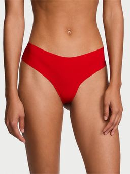 Victoria's Secret - No-Show Lace-Back Thong Panty - Red