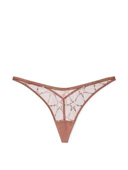 Victoria's Secret - Very Sexy Stardust Embroidery High-Leg V-String Panty - Mauve
