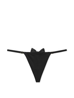 Victoria's Secret - Very Sexy Tuxedo Bow Adjustable V-String Panty - Black