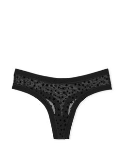 Victoria's Secret - PINK No-Show Thong Panty - Black