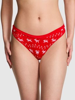 Victoria's Secret - PINK Seamless High-Leg Thong Panty - Red