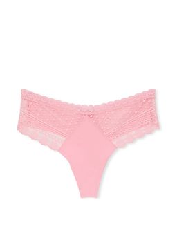 Victoria's Secret - No-Show Daisy Lace Thong Panty - Pink