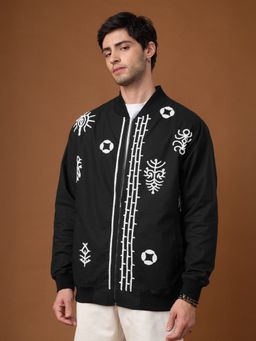 The Souled Store - Linen Jacket Aztec Men Bomber Jackets