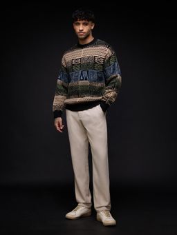 The Souled Store - TSS Originals Tribe Lore Men Oversized Pullover Sweater