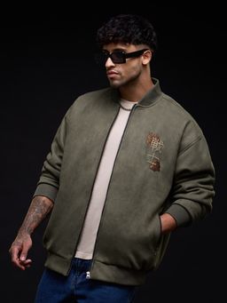 The Souled Store - Racer Jacket Dragon Men Bomber Jacket