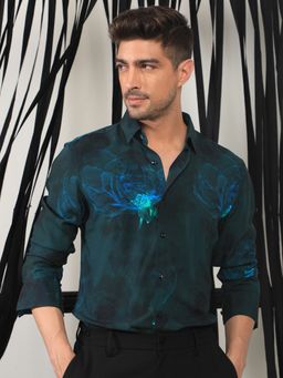 Rare Rabbit - Alwick Dark Green Shirt