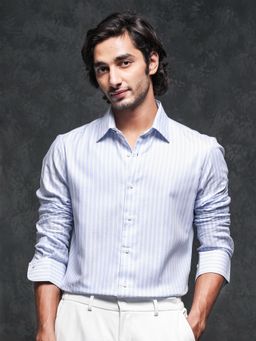 Rare Rabbit - Blue Striped Shirt