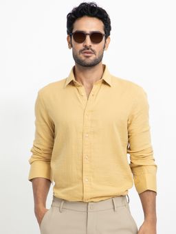 Rare Rabbit - Yellow Solid Shirt