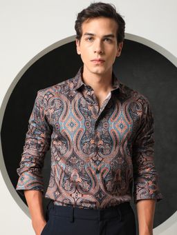 Rare Rabbit - Mergers Primary Navy Shirt