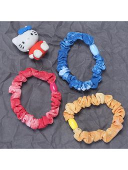 JEWELZ - Multi-Colour Ponytail Holders - 3-Pack Rubber Bands for Kids