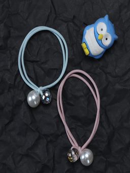 JEWELZ - Stylish Rubber Bands with Pearls for Kids (Pack of 2)