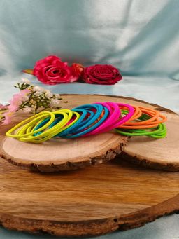 JEWELZ - Vibrant Stretch Ponytail Holders - 20-Pack Rubber Band Ties for Kids’ Everyday Use