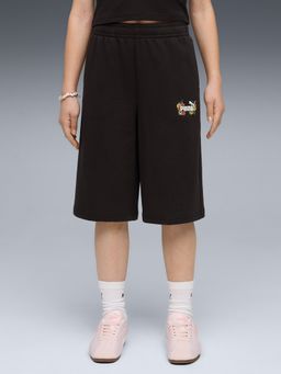 Puma - Black MID 90s Youth Relaxed Long Shorts