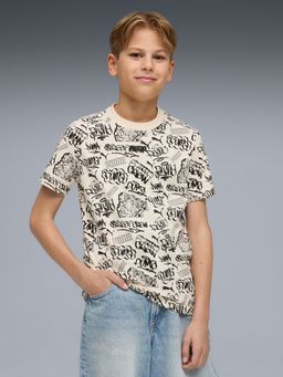 Puma - White MID 90s Youth Printed T-Shirt