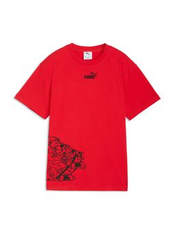 Puma - Red MID 90s Youth Relaxed Graphic T-Shirt