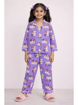 Shopbloom - Demon Hunters Sleep Squad Print Long Sleeve Night Suit