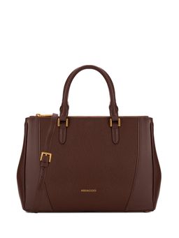 MIRAGGIO - Tora Top Handle Bag With Detachable Strap - Brown (M)