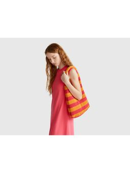 United Colors of Benetton - Women Stripe Hobo Handbag - Multi-Color